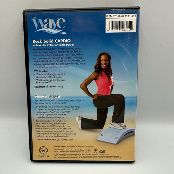 The Firm Rock Solid Cardio DVD Full Length Workout Kelsie Daniels Gaiam Fitness - Picture 2 of 3